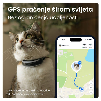 TRACTIVE CAT 6 mini, GPS uređaj za praćenje i zdravstveni nadzor mačaka