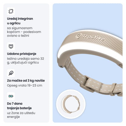 TRACTIVE CAT 6 mini, GPS uređaj za praćenje i zdravstveni nadzor mačaka, s integ