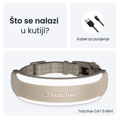 TRACTIVE CAT 6 mini, GPS uređaj za praćenje i zdravstveni nadzor mačaka, s integ