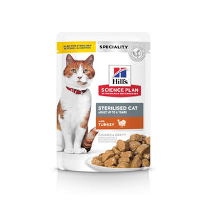 HILL's Vrećice Feline Sterilised, s puretinom, 85g