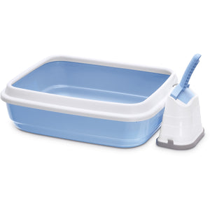 IMAC Duo (WC otvoreni s rubom Jerry + Lopatica Romeo 50x40x14,5 cm) plavi