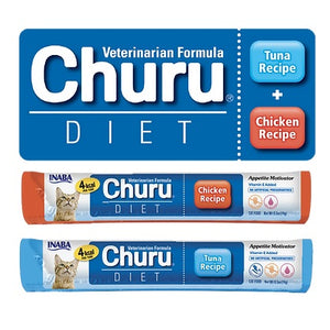 CHURU VET Diet krema, mix okusa: tunjevina ili piletina, 14g
