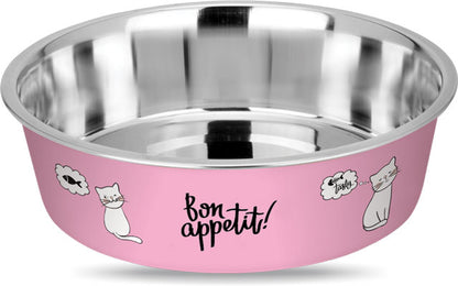 MR. PET Zdjelica Bonney Bone Appetit, inox, protuklizna