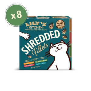 LILY'S KITCHEN Shredded Multipack, fileti u umaku, 8x70g