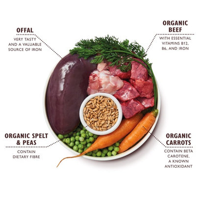 LILY'S KITCHEN Organic Supper, govedina s mrkvom i graškom, 150g