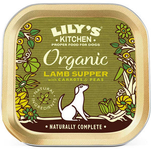 LILY'S KITCHEN Organic Lamb Supper, janjetina s mrkvom i graškom,150g