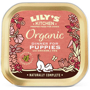 LILY'S KITCHEN Organic Dinner for PUPPY, piletina s povrćem, bez žitarica, 150g