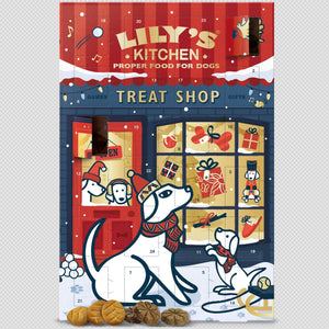 LILY'S KITCHEN Adventski kalendar, poslastice za pse, s žitaricama, 68g