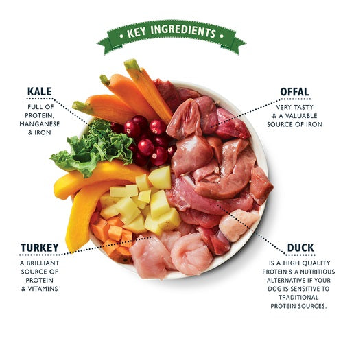 LILY'S KITCHEN PUPPY Recipe, puretina i pačetina, bez žitarica, 400g