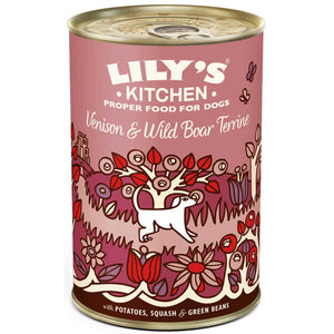 LILY'S KITCHEN Venison & Wild Boar, srnetina i veprovina, bez žitarica, 400g