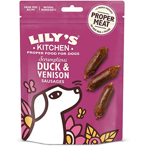 LILY'S KITCHEN Scrumptious Sausages, pačetina s divljači, bez žitarica, 70g