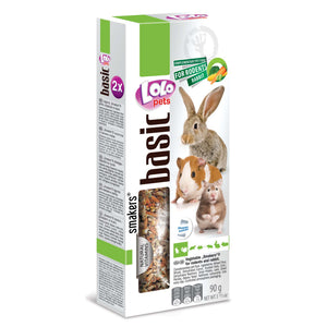 LOLO PETS Štapići s povrćem, za glodavce i kuniće, 2kom/90g