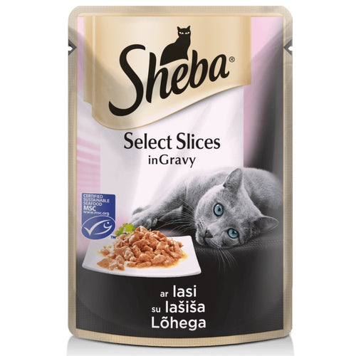 SHEBA Select Slices, s lososom u umaku, 85g