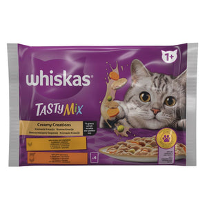WHISKAS Vrećice Tasty Mix Kremasta kreacija, 4x85g