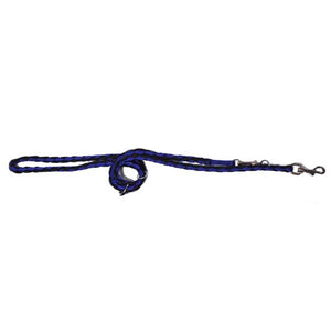 OUTLET MIPIS Pleteni povodnik, 1cm / 1,2m, plavo-crni