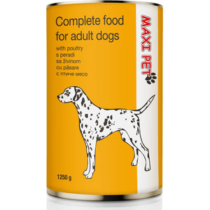 MAXI PET Komadići s peradi u umaku, 1250g