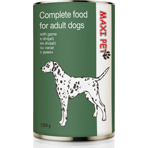 MAXI PET Komadići s divljači u umaku, 1250g