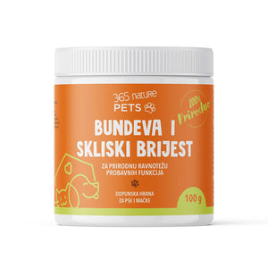365 NATURE bundeva i skliski brijest 100g, prebiotik za pse i mačke