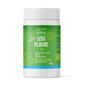 365 Nature Pets LESS PLAQUE, prah za oralnu njegu pasa i mačaka, 90g