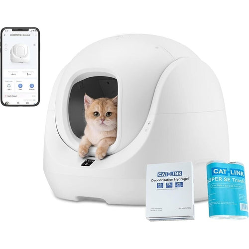 CATLINK Baymax Scooper SE, automatski samočisteći WC za mačke, kapacitet 7L