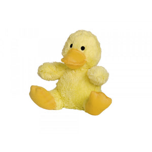 NOBBY Igračka za pse Patka, plišana, zvučna, žuta, 20cm