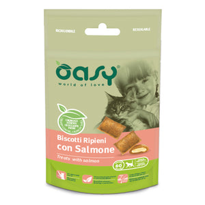 OASY Snack Cat hrskava punjena poslastica sa okusom lososa 60 g