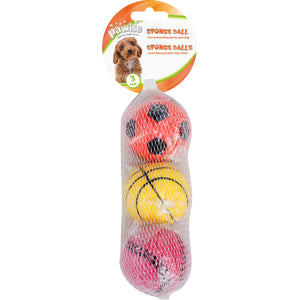 PAWISE Sponge Ball 3 kom 6,5cm
