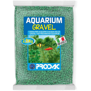PRODAC Šljunak za akvarij, kvarcni, 2-3 mm, zeleni, 2,5kg