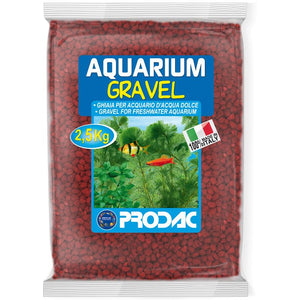PRODAC Šljunak za akvarij, kvarcni, 2-3 mm, crveni, 2,5kg