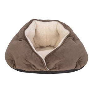 PET COMFORT Krevet Paris, baršun, s unutrašnjosti od pliša, smeđa, 50cm