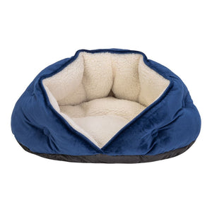 PET COMFORT Krevet Paris, baršun, s unutrašnjosti od pliša, plava, 60cm