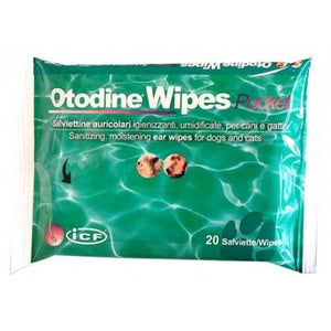 ICF Otodine Wipes pocket vlažne maramice, čišćenje uha pasa i mačaka 20kom