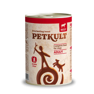 PETKULT Konzerva za pse, s govedinom, bez žitarica