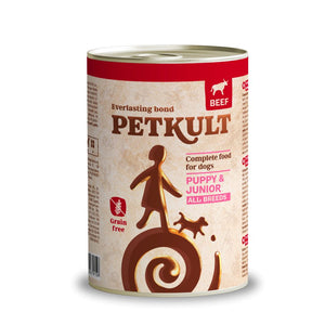 PETKULT Konzerva za pse JUNIOR, s govedinom, bez žitarica
