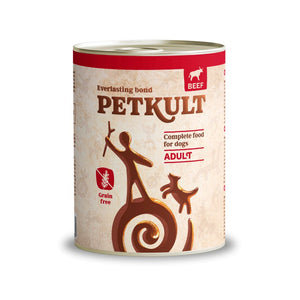 PETKULT Konzerva za pse, s govedinom, bez žitarica