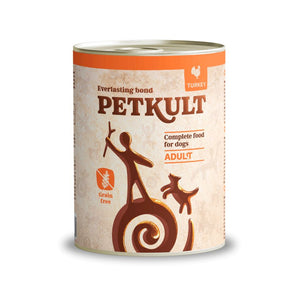 PETKULT Konzerva za pse, s puretinom, bez žitarica