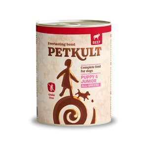 PETKULT Konzerva za pse JUNIOR, s govedinom, bez žitarica