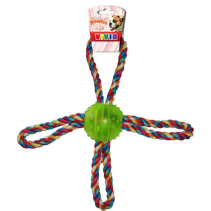 PAWISE Lopta sa špagom Petlja, TRP, 26cm