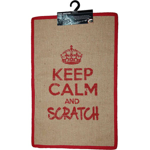 WOUAPY Keep Calm prostirka za grebanje, pravokutna, 60x38cm, crvena