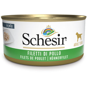 SCHESIR Konzerva za pse Pileći file u želeu, 150g