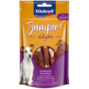 VITAKRAFT Jumper's delights Duck Bones, s kalcijem, poslastica za pse, 80g