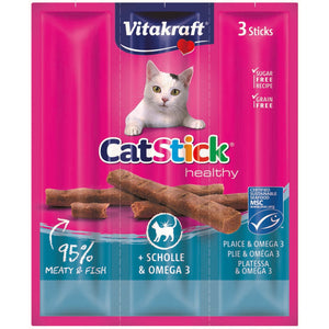 VITAKRAFT Cat Stick Classic, štapići s listom i omega 3, 3 kom/18 g