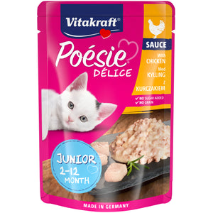 VITAKRAFT Poesie DeliSauce vrećica, Junior pileći file 85g