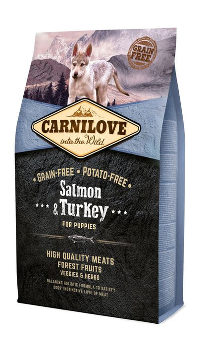 CARNILOVE PUPPY, Losos i puretina, bez žitarica