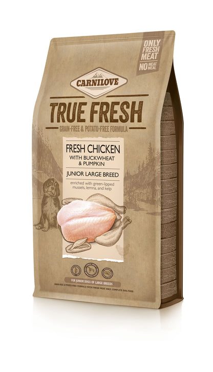 CARNILOVE True Fresh JUNIOR Large piletina, bez žitarica i krumpira