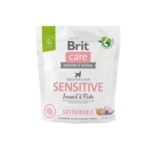 BRIT CARE Digestion & Relax Sustainable Sensitive, bogato insektima i ribom