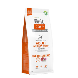 BRIT CARE Hypoallergenic Monoprotein Medium Breed, janjetina i riža
