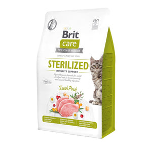 BRIT CARE Cat Sterilized Immunity Support, svinjetina, bez žitarica,