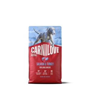 CARNILOVE Active, Losos i puretina, za velike pasmine