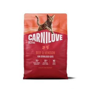 CARNILOVE Active Govedina i srnetina, za sterilizirane mačke